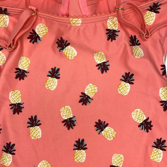 New KATE SPADE Apricot Sorbet Pineapple One Piece Padded Swimsuit | XS - Picture 7 of 7
